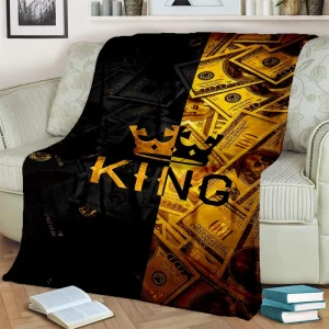 Big Money Investing Rich 3D Dollar Soft Throw Blanket - Image 3