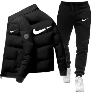 Winter Casual Men’s Sports Set 2-Piece with Letter Print Design   - Image 3