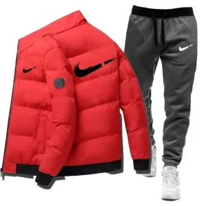 Winter Casual Men’s Sports Set 2-Piece with Letter Print Design   - Image 5